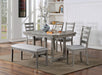 Laquila Dining Table Set Bench - California Furniture (Coachella, CA)