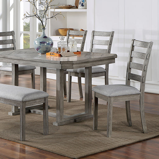 Laquila Dining Table Set Bench - California Furniture (Coachella, CA)