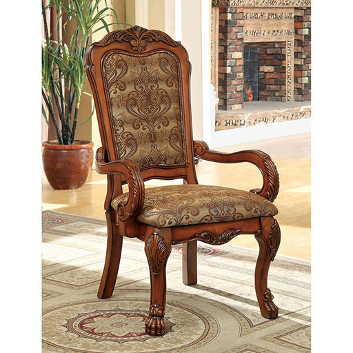 Medieve Antique Oak Arm Chair (2/CTN) - California Furniture (Coachella, CA)