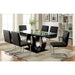 Lodia 7 Pc Dining Table Set Black - California Furniture (Coachella, CA)