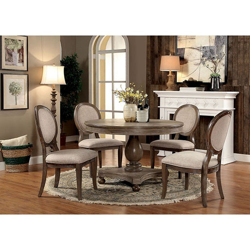 Kathryn 5 Pc Dining Table Set Rustic - California Furniture (Coachella, CA)