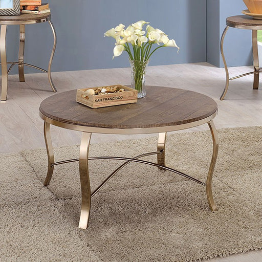 Wicklow 3 Pc. Table Set, Champagne - California Furniture (Coachella, CA)