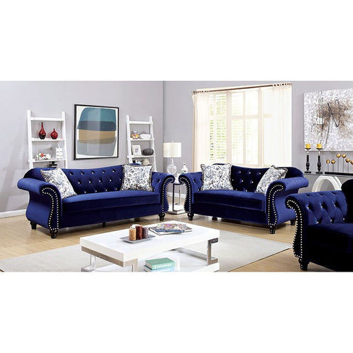 Jolanda Chair Blue & Grey - California Furniture (Coachella, CA)