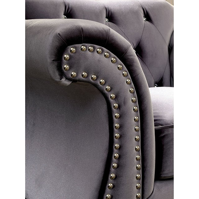 Jolanda Chair Blue & Grey - California Furniture (Coachella, CA)
