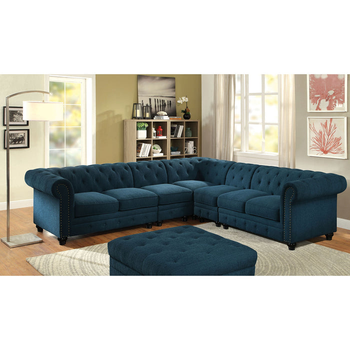 Stanford Armless Chair Teal - California Furniture (Coachella, CA)