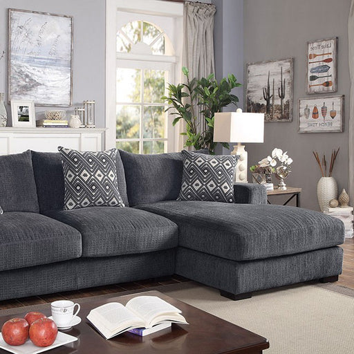 Kaylee L-Sectional w/ Right Chaise - California Furniture (Coachella, CA)