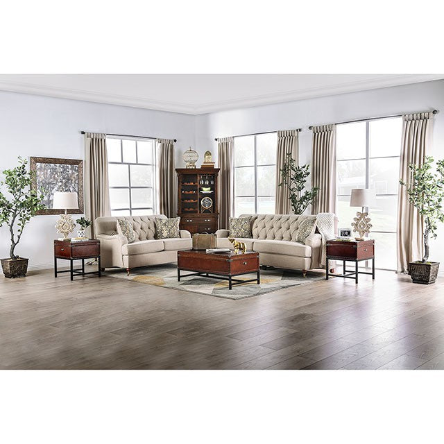 Laney Sofa Beige - California Furniture (Coachella, CA)