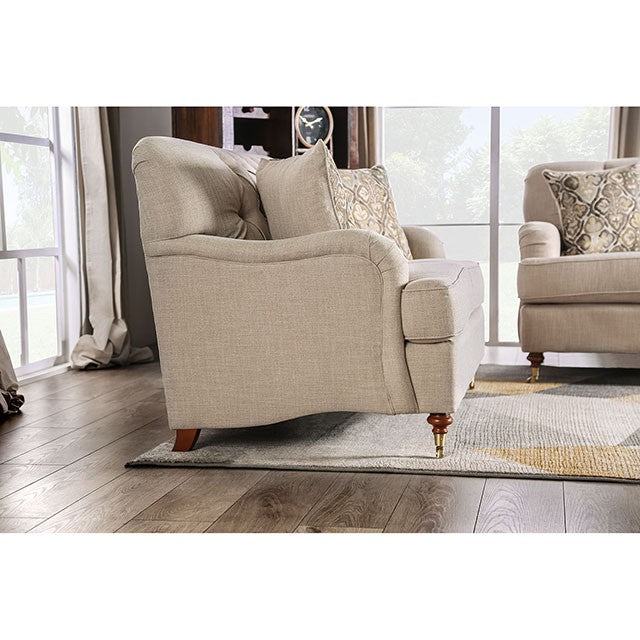 Laney Sofa Beige - California Furniture (Coachella, CA)