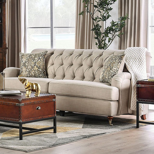 Laney Sofa Beige - California Furniture (Coachella, CA)