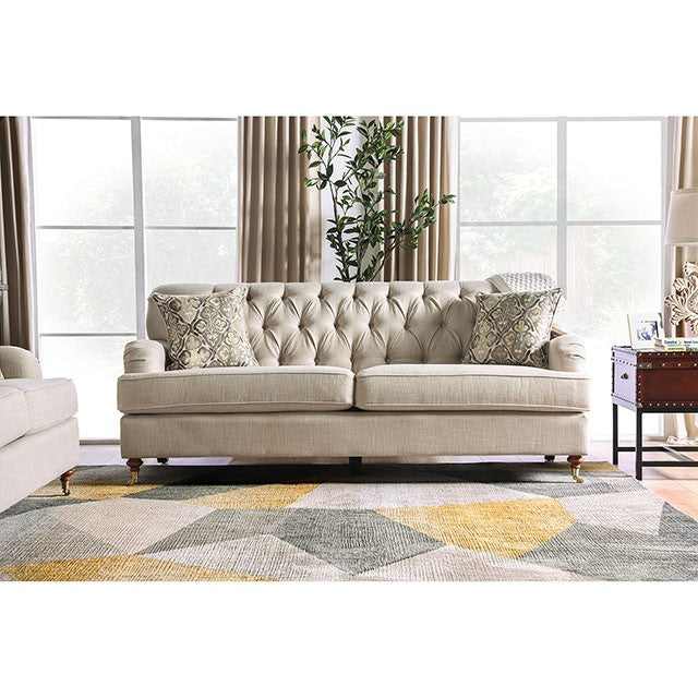 Laney Sofa Beige - California Furniture (Coachella, CA)