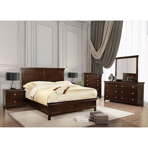 Spruce Full & Queen Bed Chrome & Expressso - California Furniture (Coachella, CA)