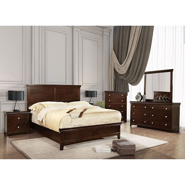 Spruce Full & Queen Bed Chrome & Expressso - California Furniture (Coachella, CA)