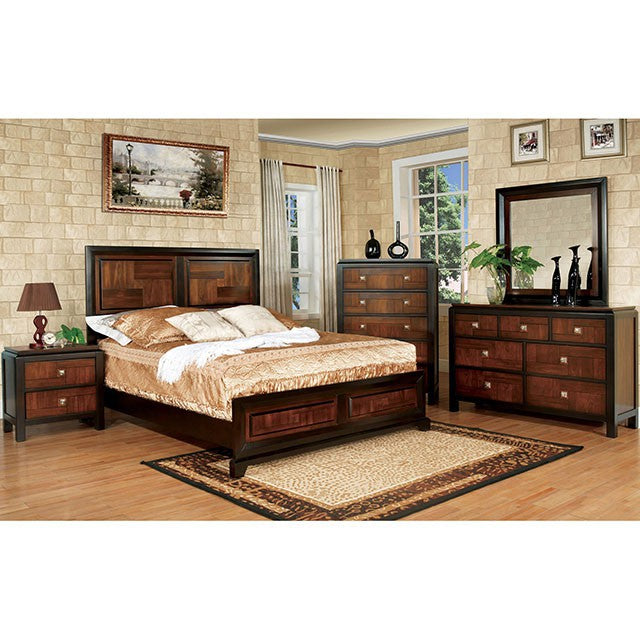 Patra Acacia/Walnut Cal.King, E.King, & Full Bed - California Furniture (Coachella, CA)
