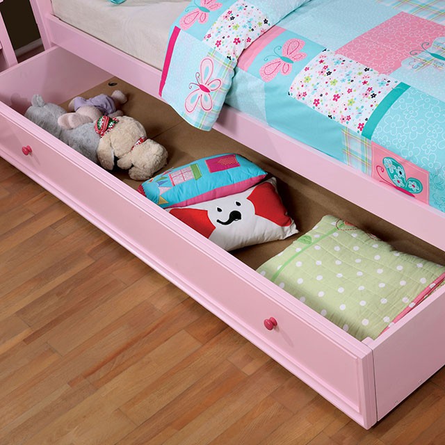 Diane Twin Bed Pink & Grey - California Furniture (Coachella, CA)