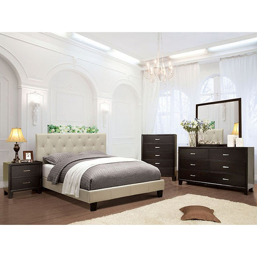 Leeroy Bed Ivory & Brown - California Furniture (Coachella, CA)