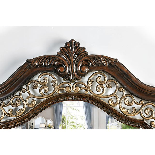 Menodora Brown Cherry Cal.King, E.King, Queen Bed - California Furniture (Coachella, CA)