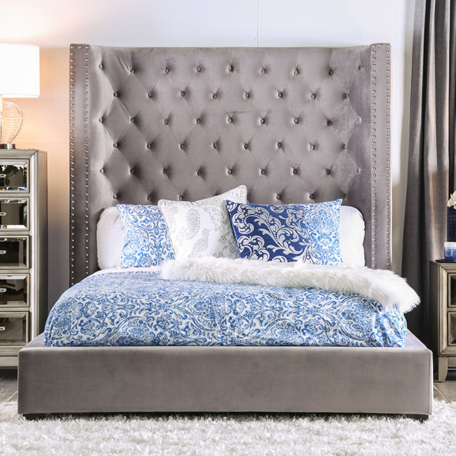 Rosabelle Bed Black, Grey, & Ivory - California Furniture (Coachella, CA)