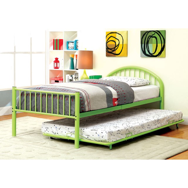 Rainbow Full Bed Black, White, Silver, Black, & Green - California Furniture (Coachella, CA)