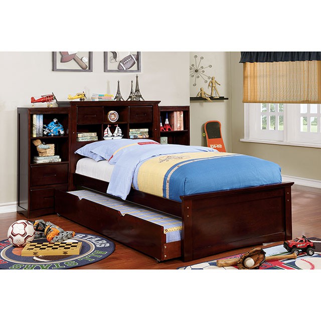 Pearland Twin Bed Cherry - California Furniture (Coachella, CA)