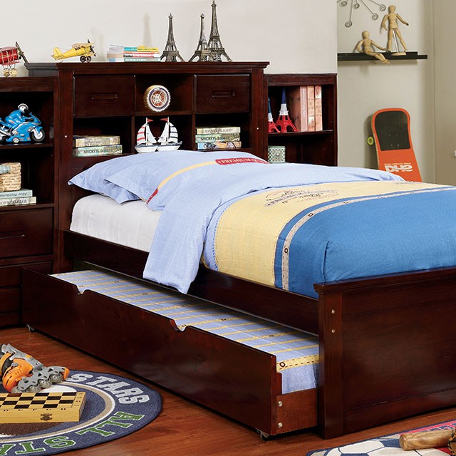 Pearland Twin Bed Cherry - California Furniture (Coachella, CA)