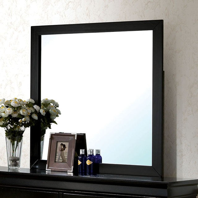 Louis Philippe Mirror Black - California Furniture (Coachella, CA)