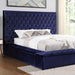 Davida Queen Bed Blue - California Furniture (Coachella, CA)