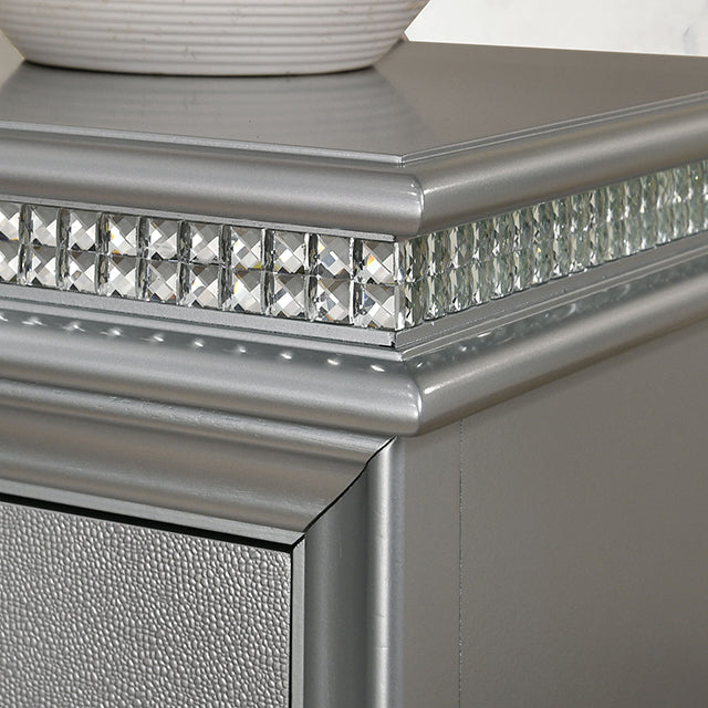 Maddie Bed White & Silver - California Furniture (Coachella, CA)