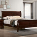 Louis Philippe E.King Bed Black, Cherry, & Gray - California Furniture (Coachella, CA)