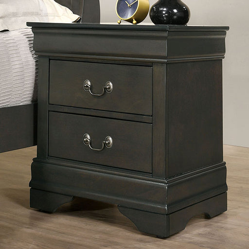 Louis Philippe Night Stand Gray - California Furniture (Coachella, CA)