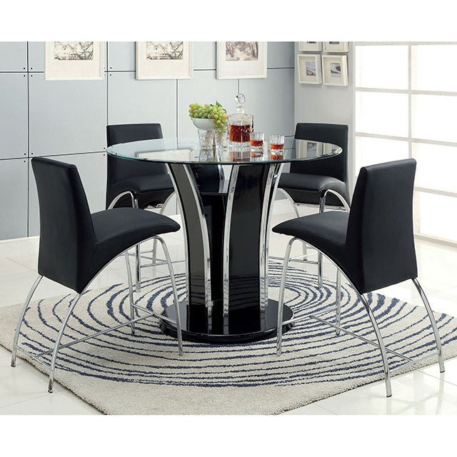 Mauna Counter Ht. Chair (2/Box) Black - California Furniture (Coachella, CA)