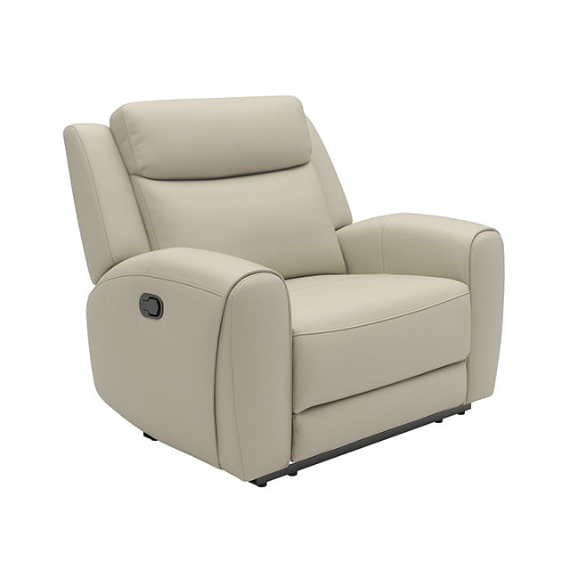 Jacobus Manual Recliner - Leather - California Furniture (Coachella, CA)