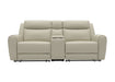 Jacobus Manual Recliner Loveseat w/ Console - California Furniture (Coachella, CA)