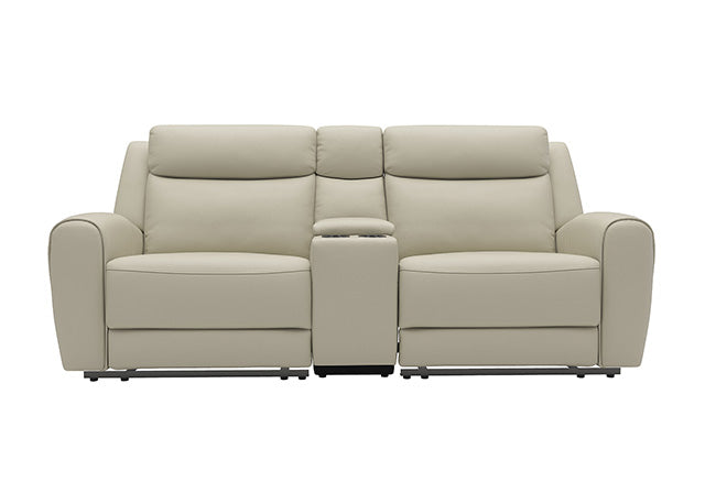 Jacobus Manual Recliner Loveseat w/ Console - California Furniture (Coachella, CA)