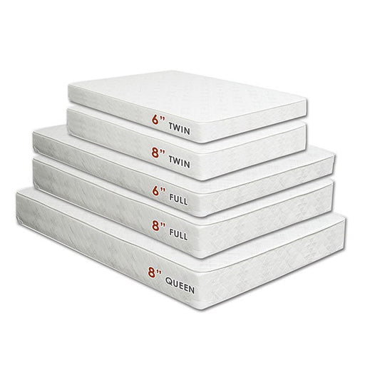 Daisy White 8" Bunkie Board Combo Mattress, Queen - California Furniture (Coachella, CA)