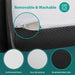 Hollyhock 4" Queen Tri-Fold Memory Foam Topper - California Furniture (Coachella, CA)
