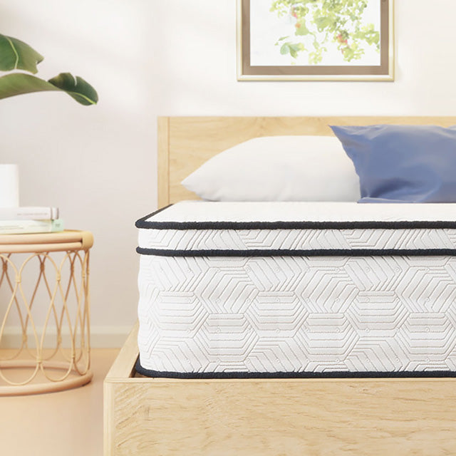 Salvia 12" E.King Hybrid Pocket Coil Mattress - California Furniture (Coachella, CA)
