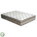 Lilium White/Brown 13" Euro Pillow Top, Queen - California Furniture (Coachella, CA)