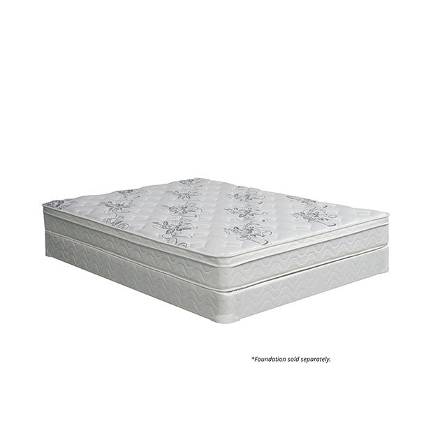 JALEN White 9" Euro Top Mattress, Twin - California Furniture (Coachella, CA)