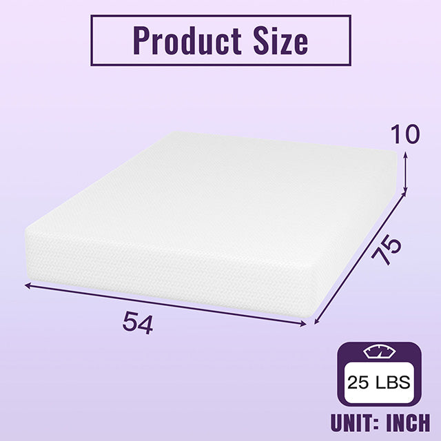 Nasturtium 10" Full Bamboo Charcoal Infused Memory Foam - California Furniture (Coachella, CA)