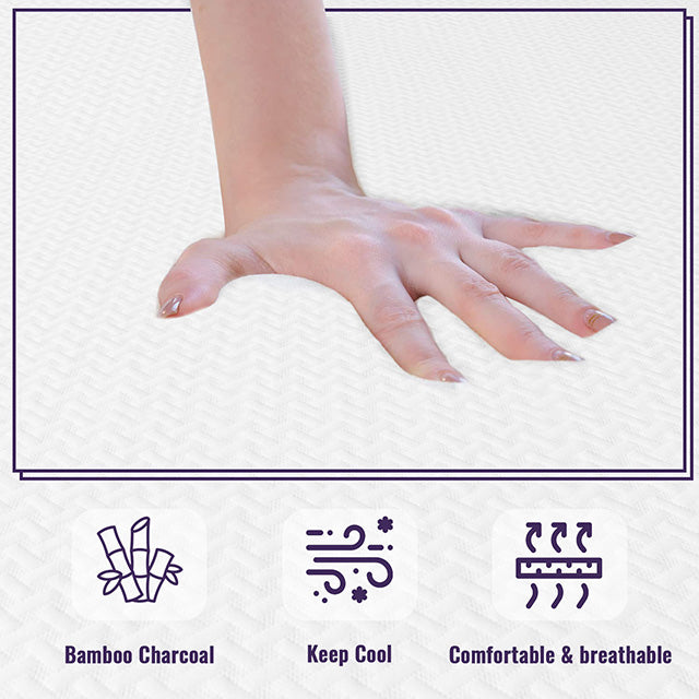 Nasturtium 12" E.King Bamboo Charcoal Infused Memory Foam - California Furniture (Coachella, CA)