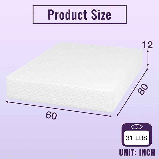Nasturtium 12" Queen Bamboo Charcoal Infused Memory Foam - California Furniture (Coachella, CA)