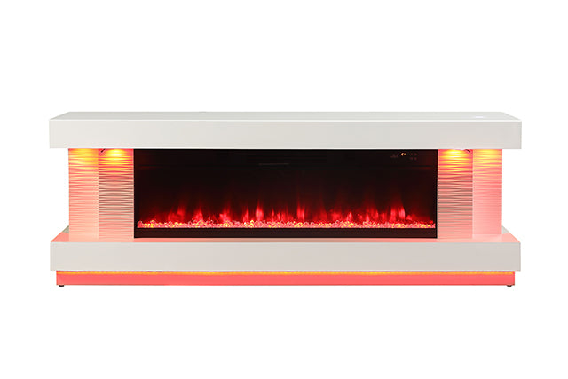 Peseux 71" TV Stand w/ Electric Fire Place - California Furniture (Coachella, CA)
