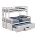 University Twin/Full Bunk Bed Grey, Walnut, & White - California Furniture (Coachella, CA)