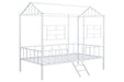 Rhonda Twin Loft Bed White, Silver, & Black - California Furniture (Coachella, CA)