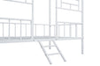 Rhonda Twin Loft Bed White, Silver, & Black - California Furniture (Coachella, CA)