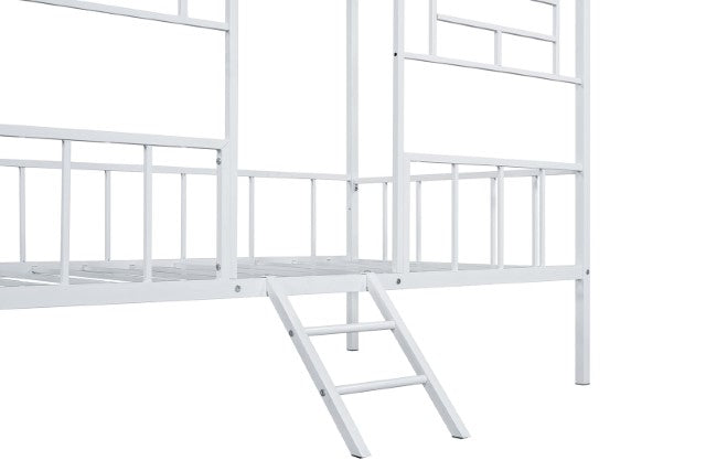 Rhonda Twin Loft Bed White, Silver, & Black - California Furniture (Coachella, CA)