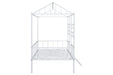 Rhonda Twin Loft Bed White, Silver, & Black - California Furniture (Coachella, CA)