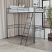 Myles Twin Loft Bed White, Silver & Black - California Furniture (Coachella, CA)