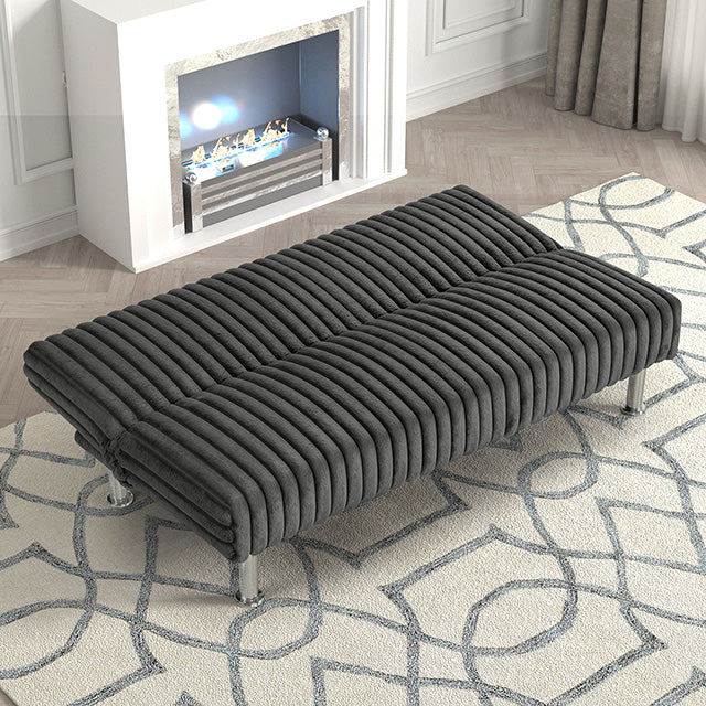 Hinwil Futon Sofa Bed Pink, Beige Grey, & Black - California Furniture (Coachella, CA)
