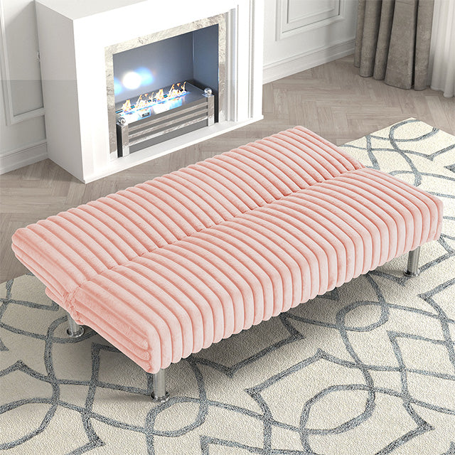 Hinwil Futon Sofa Bed Pink, Beige Grey, & Black - California Furniture (Coachella, CA)